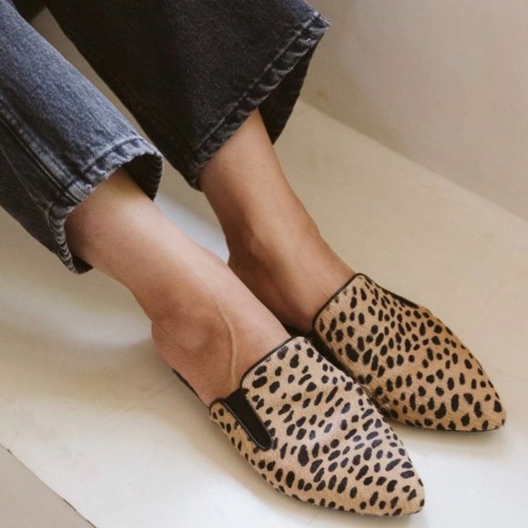 Jenni Kayne Pony Hair Mules, Cheetah, Size 39 - Picture 1 of 4